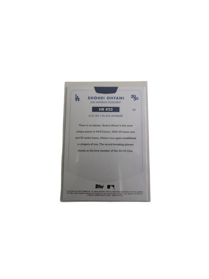 2024 Topps Los Angeles Dodgers Shohei Ohtani 50/50 HR #22 Card