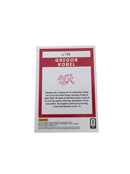 2025-26 Panini Donruss Road to World Cup Switzerland Gregor Kobel #175 card
