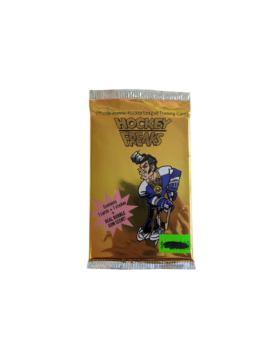 1992 Panini Action NHL Hockey Freaks Rocker Hockey Man Cover Pack