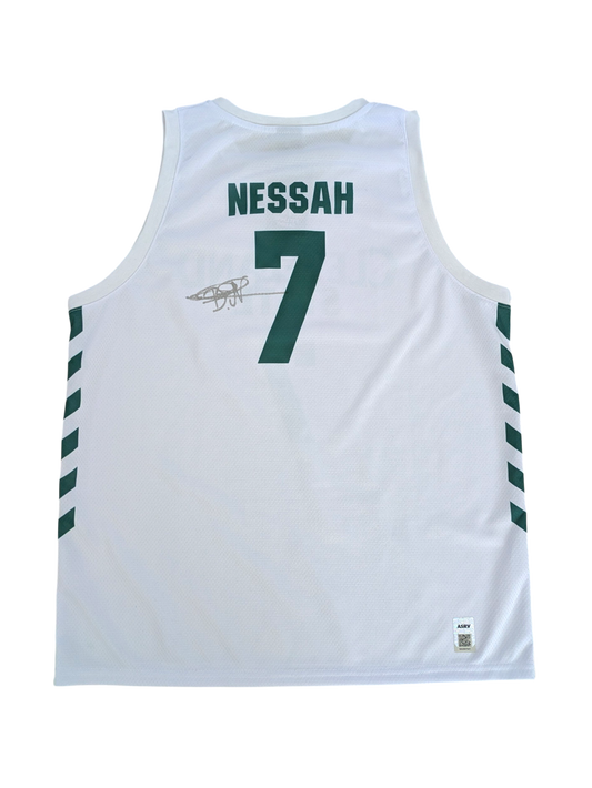 Cleveland State Dayan Nessah NCAA signed White Jersey