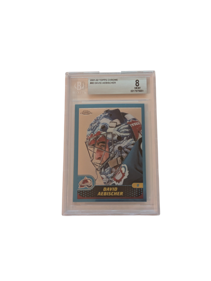 2001 Topps Chrome Colorado Avalanche David Aebischer #46 Beckett card