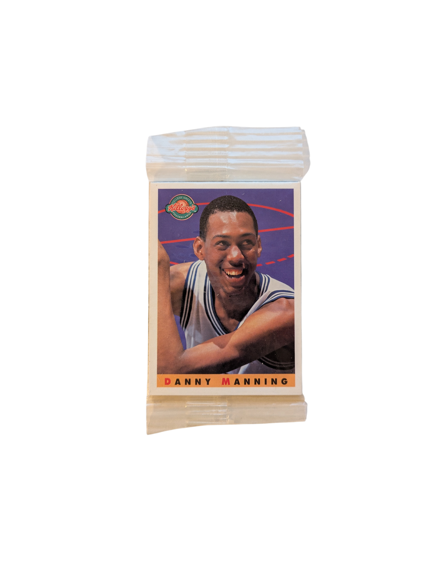 1993 Star Pics Kellogg's College Greats Poster Card Danny Manning Cover Pack