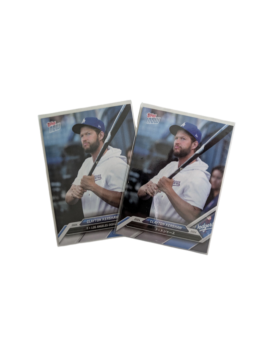 2024 Topps Now Los Angeles Dodgers Clayton Kershaw EN/JP Card