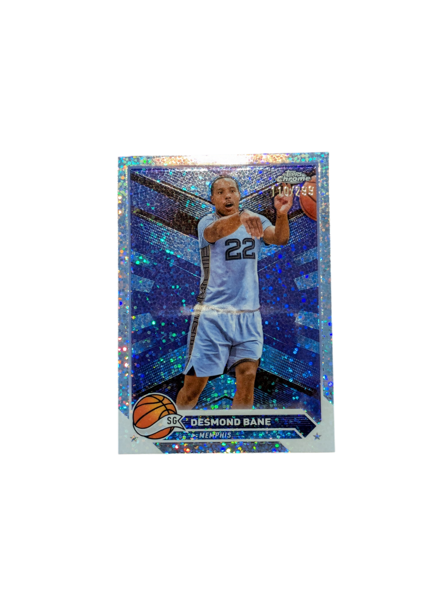 2024 Topps Chrome Memphis Grizzlies Desmond Bane 110/299 Card
