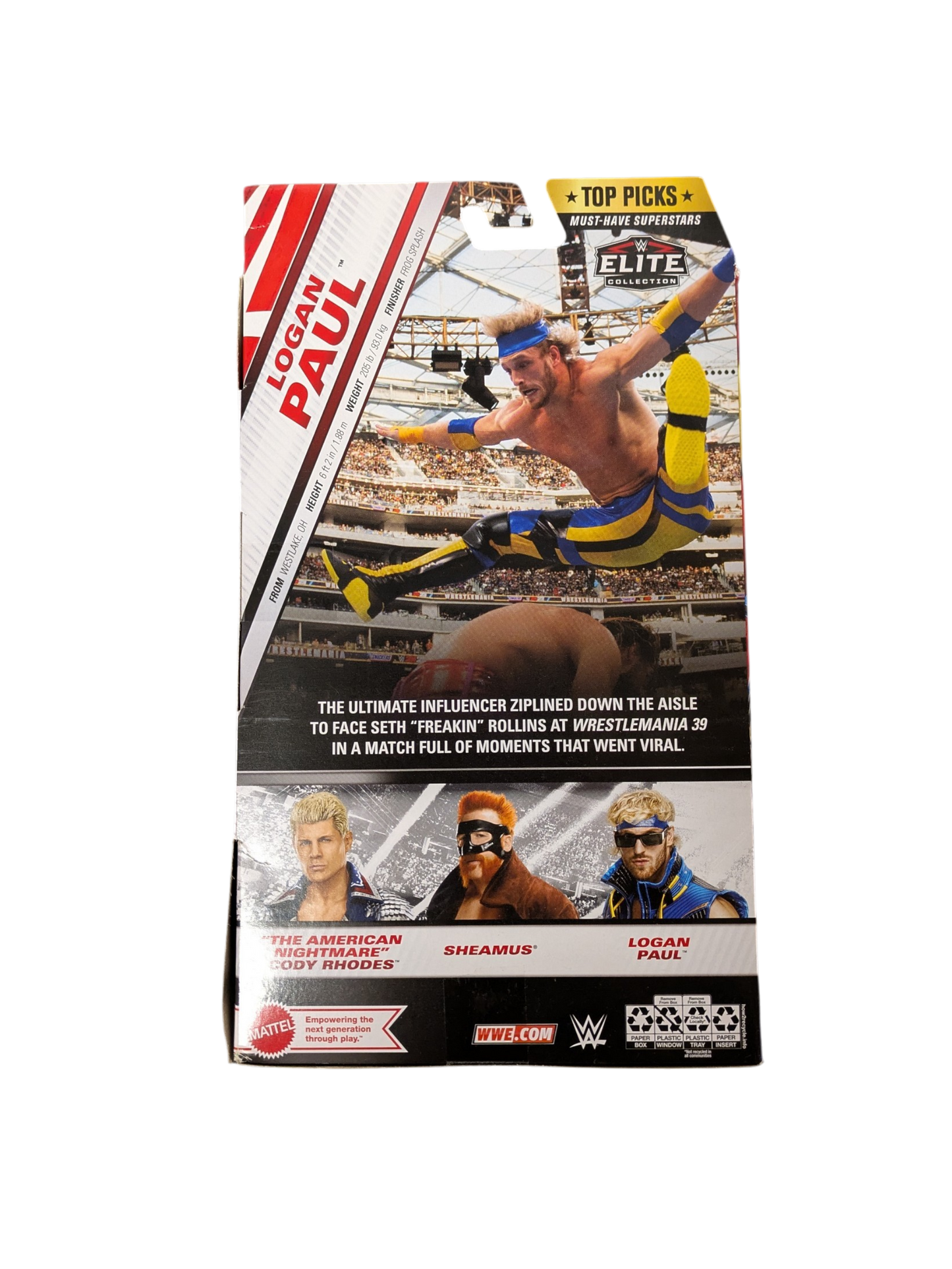 Mattel WWE Superstar Logan Paul Elite Collection Action Figure