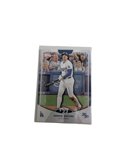 2024 Topps Los Angeles Dodgers Shohei Ohtani 50/50 HR #22 Card