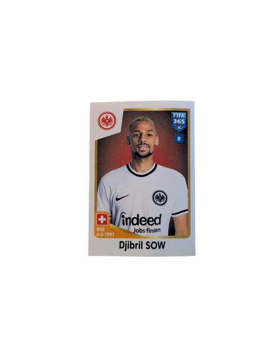 Panini FIFA 365 Eintracht Frankfurt Djibril Sow Sticker