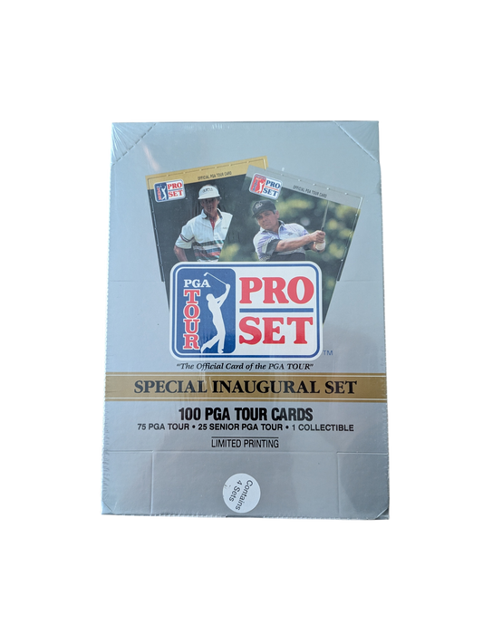 1990 Pro Set PGA Tour Special Inaugural Golf Card Box with 4 Factory Sealed Sets