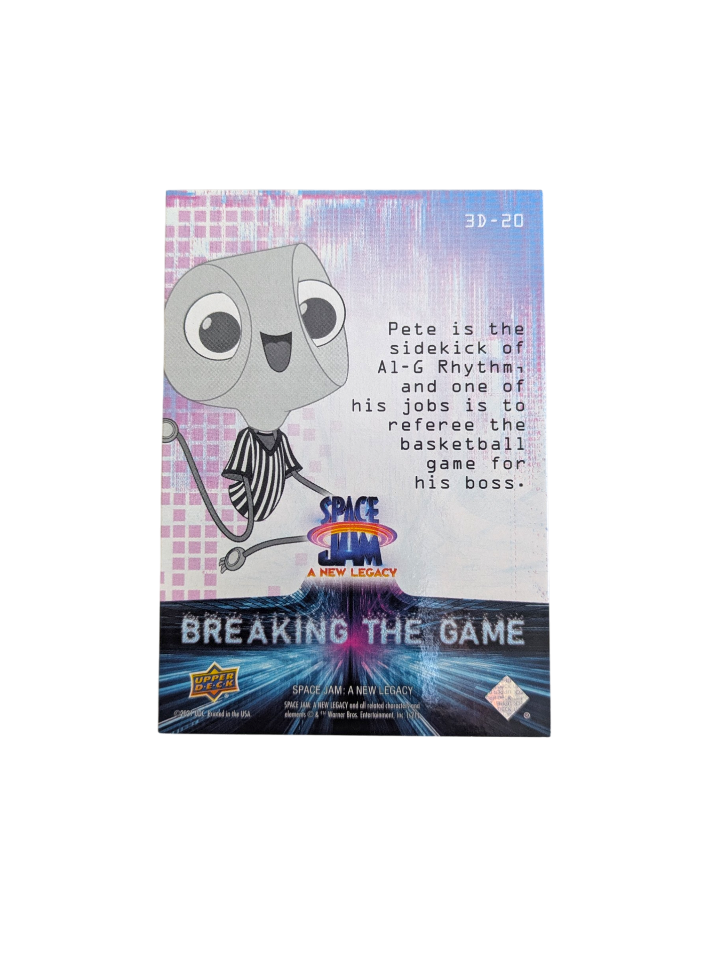 2021 Upper Deck Space Jam A New Legacy Breaking the Game Pete card