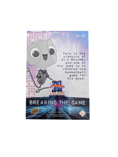 2021 Upper Deck Space Jam A New Legacy Breaking the Game Pete card