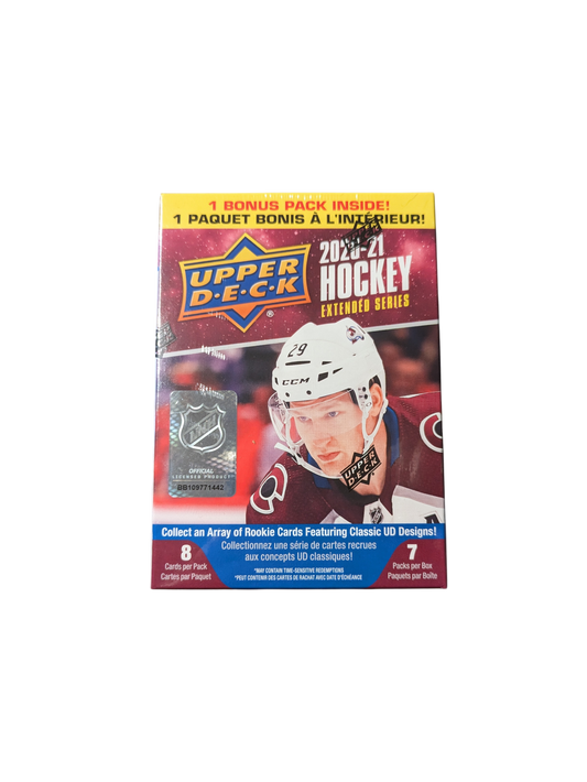 2020/21 Upper Deck NHL Hockey Extended Series Blaster Box