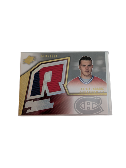 2005 Upper Deck Rookie Jersey Montreal Canadiens Raitis Ivanans Patch Card