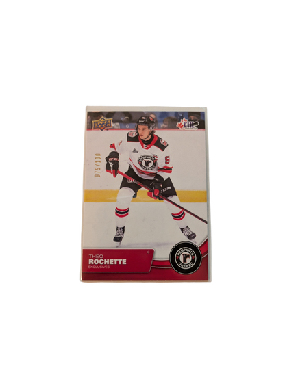 2021 Upper Deck Exclusives Quebec Remparts Theo Rochette 075/100 card