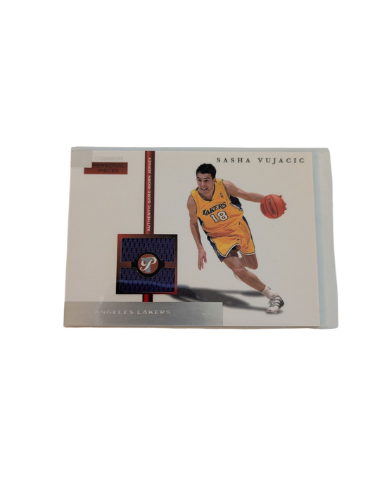 2005 Topps Personal Pieces Los Angeles Lakers Sasha Vujacic Patch Card