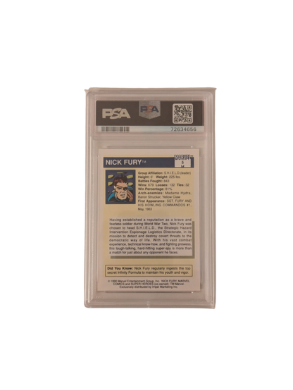 1990 Marvel Universe Nick Fury #5 PSA 9 Card