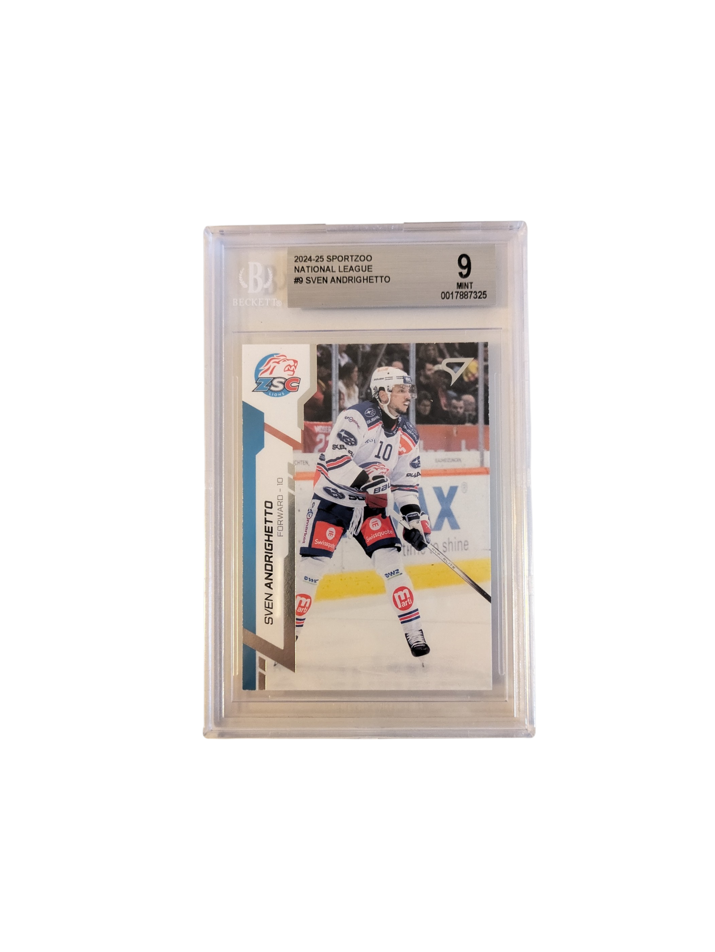2024-25 SportZoo National League Sven Andrighetto #9 Beckett Card