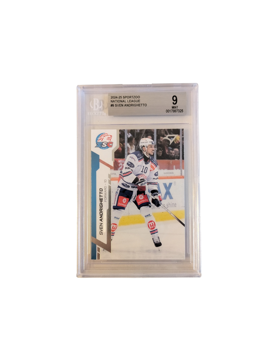2024-25 SportZoo National League Sven Andrighetto #9 Beckett Card