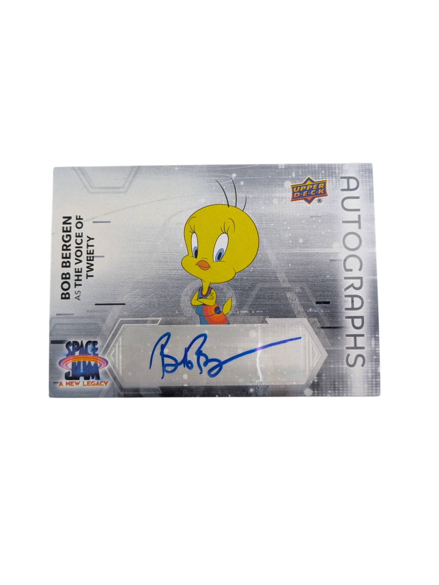 2021 Upper Deck Space Jam A New Legacy Autograph Bob Bergen Voice of Tweety card