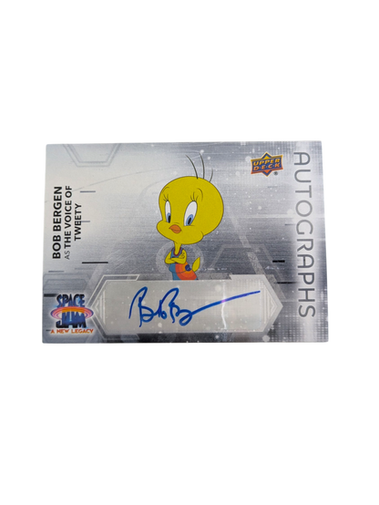 2021 Upper Deck Space Jam A New Legacy Autograph Bob Bergen Voice of Tweety card