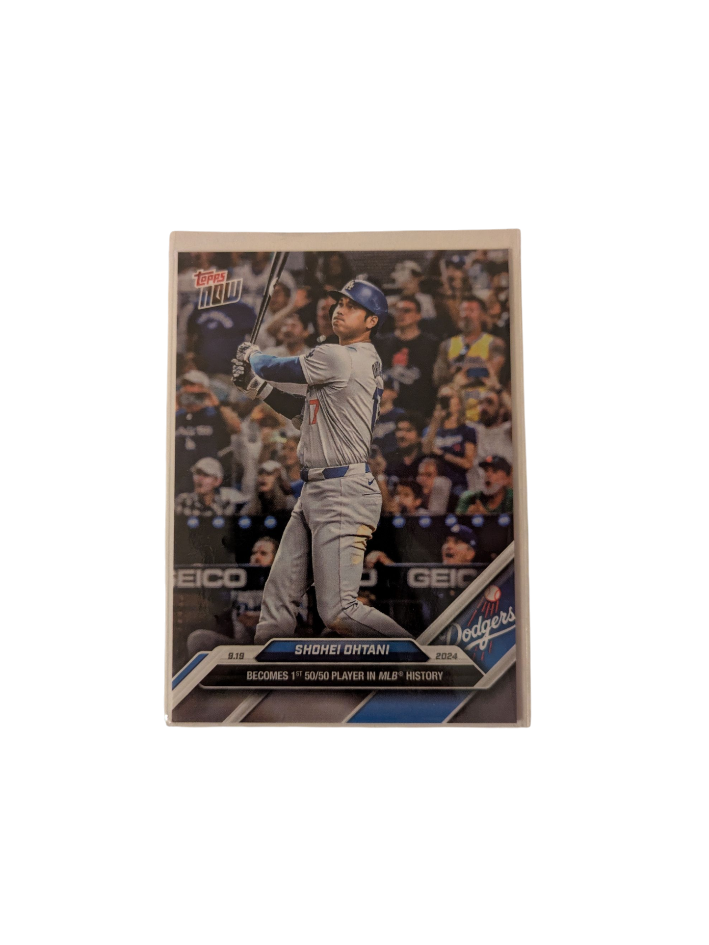 2024 Topps Now Los Angeles Dodgers Shohei Ohtani 50/50 Card