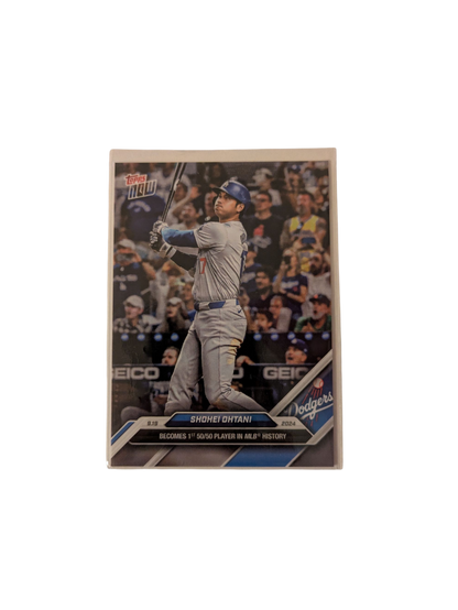 2024 Topps Now Los Angeles Dodgers Shohei Ohtani 50/50 Card