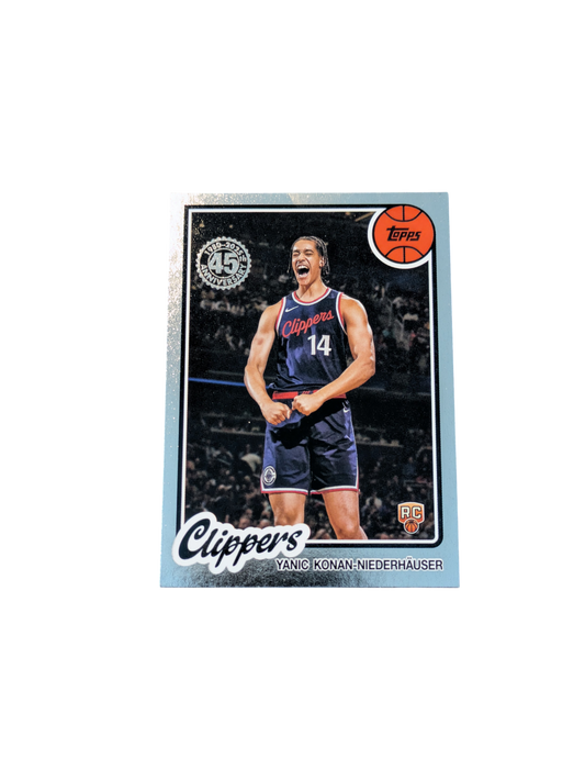 2025/26 Topps Los Angeles Clippers Yanic Konan Niederhauser 45th Anniversary Rookie card