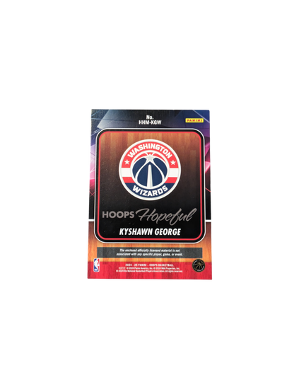 2025 Panini NBA Hoops Hopeful Washington Wizards Kyshawn George Rookie Patch Card