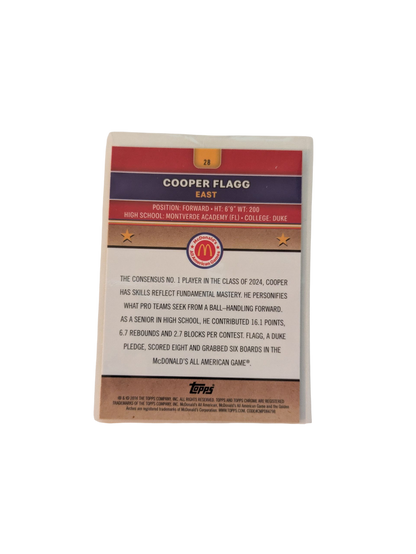 2024 Topps Chrome McDonald's All American Games Cooper Flagg #28 Card