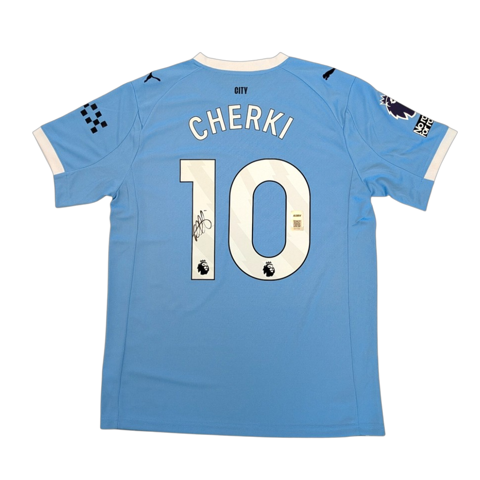 Manchester City Citizens Rayan Cherki signed Jersey