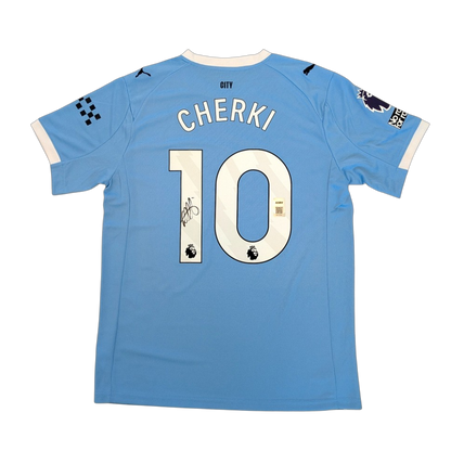 Manchester City Citizens Rayan Cherki signed Jersey