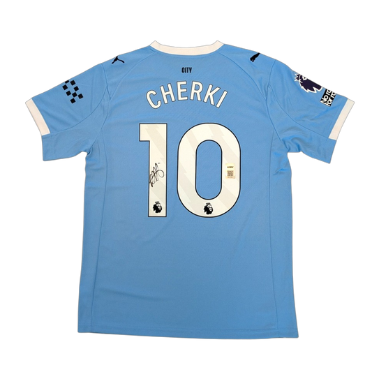 Manchester City Citizens Rayan Cherki signed Jersey