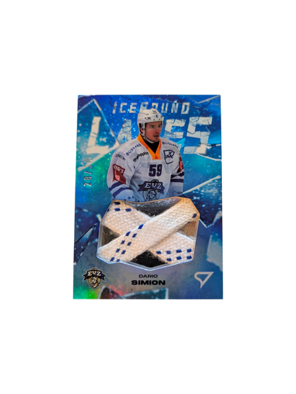 2025 SportZoo National League Series 2 EV Zug IceBound Laces Dario Simion 28/30 card