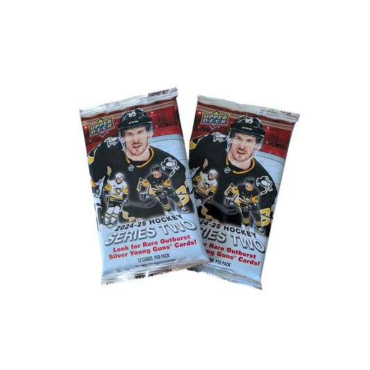 2024 Upper Deck NHL Series 2 Hockey Blaster 2 x Pack Bundle