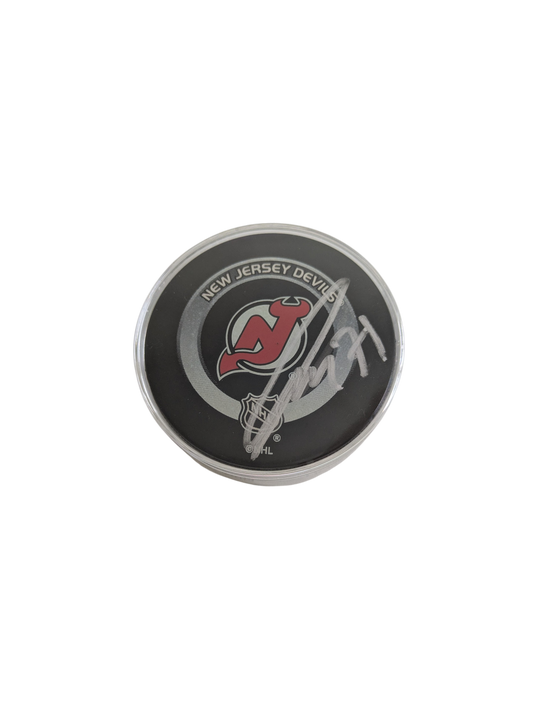 Jonas Siegenthaler signed NHL New Jersey Devils Puck