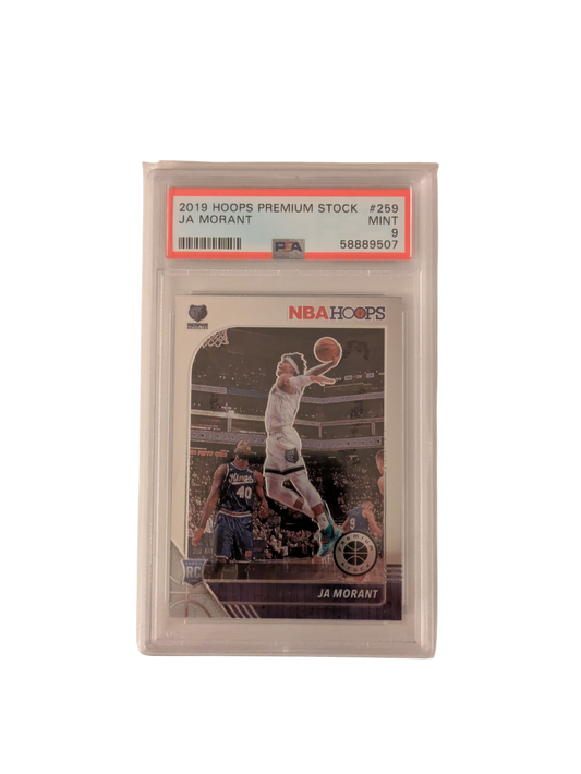 2019 Panini Hoops Ja Morant Premium Stock #259 PSA 9 Card