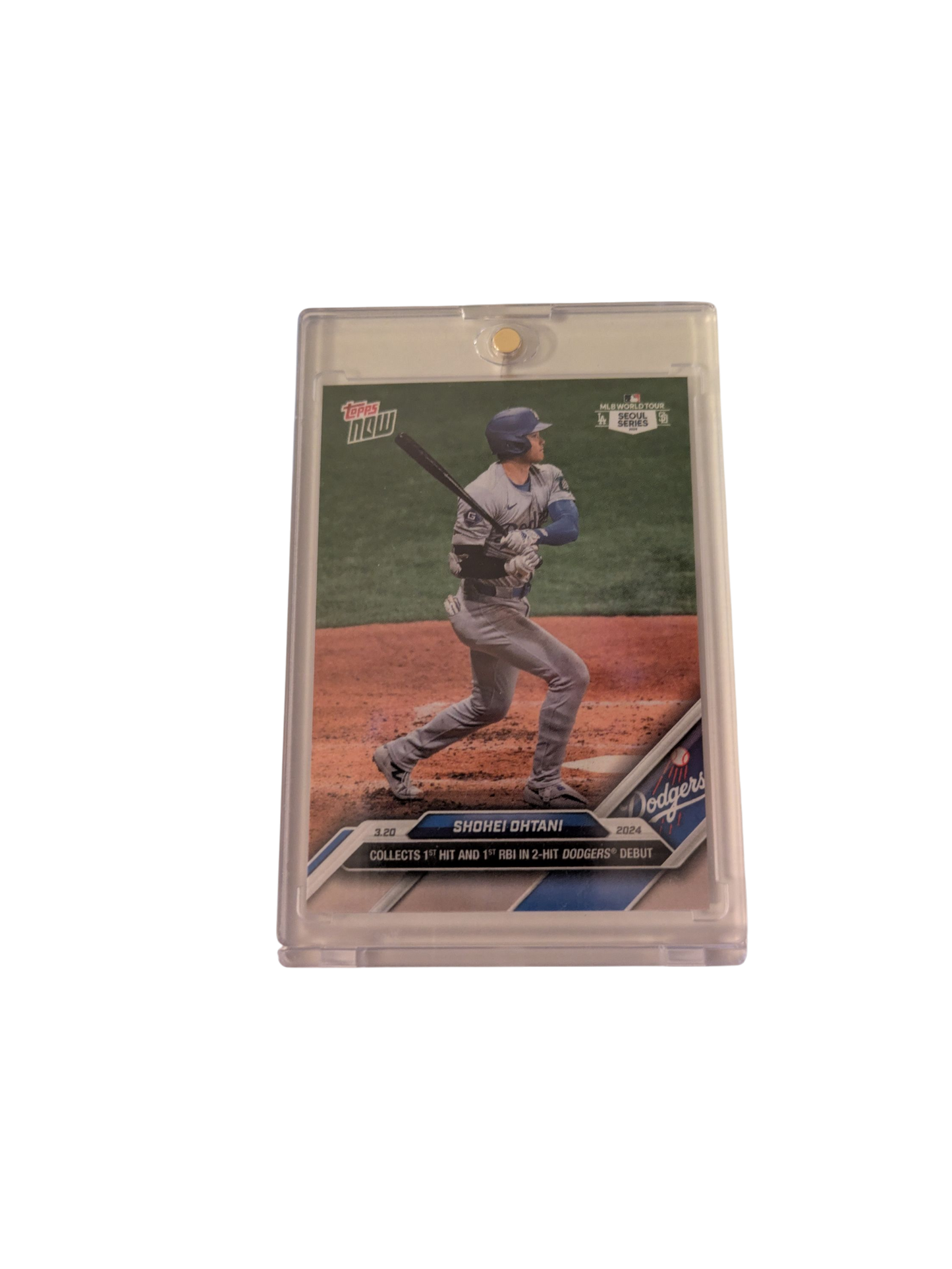 2024 Topps Now Los Angeles Dodgers Shohei Ohtani Seoul Series #1 Card