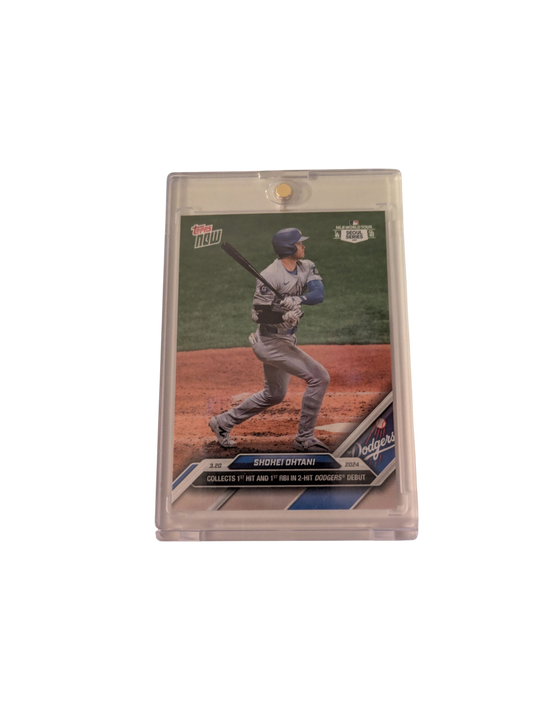 2024 Topps Now Los Angeles Dodgers Shohei Ohtani Seoul Series #1 Card