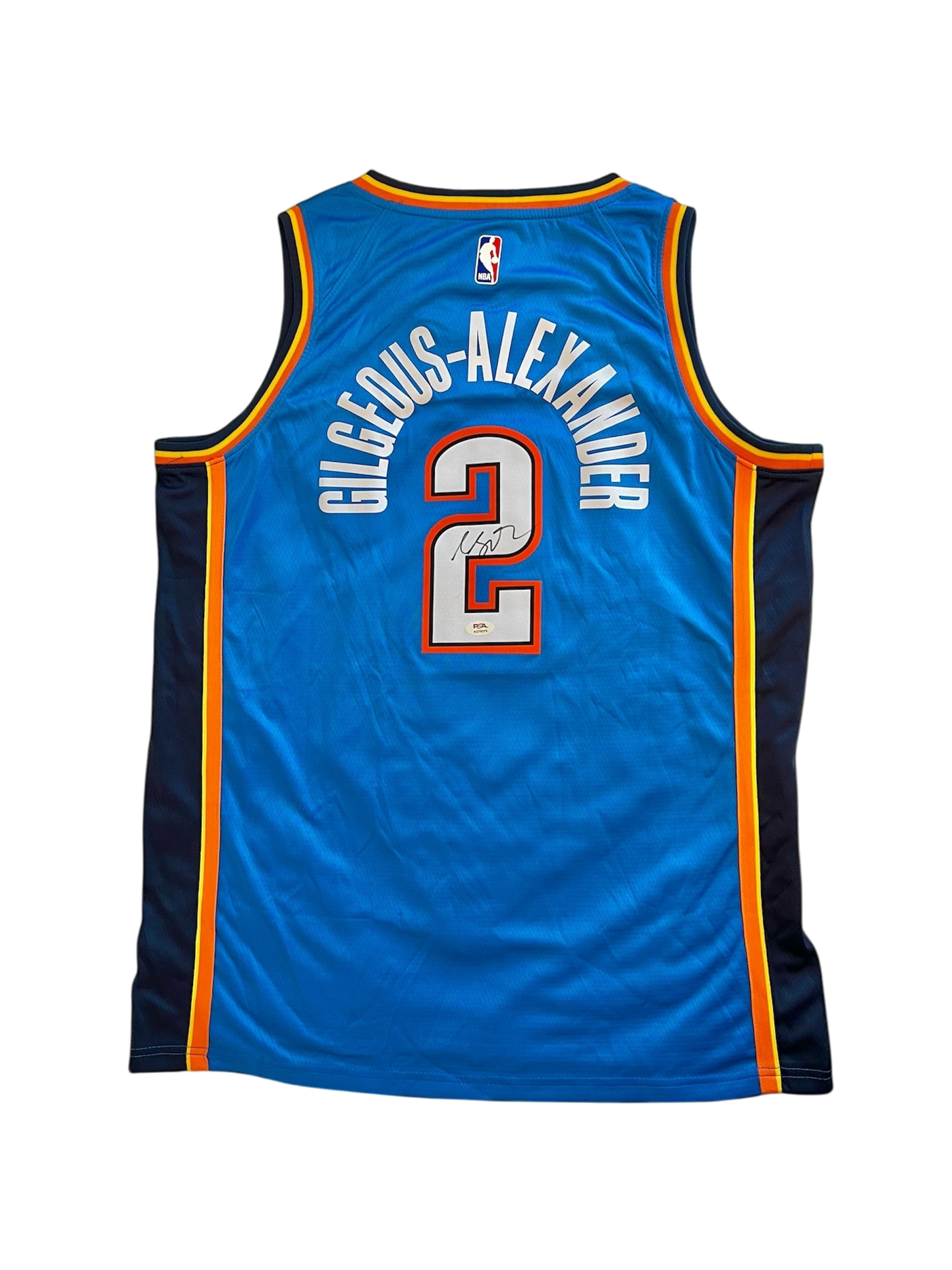 Oklahoma City Thunder MVP Shai Gilgeous-Alexander NBA signed Jersey