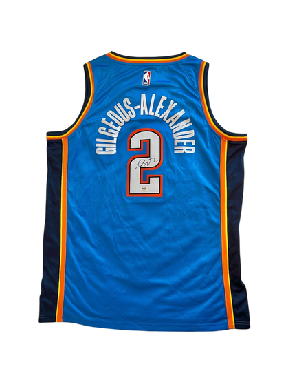 Oklahoma City Thunder MVP Shai Gilgeous-Alexander NBA signed Jersey