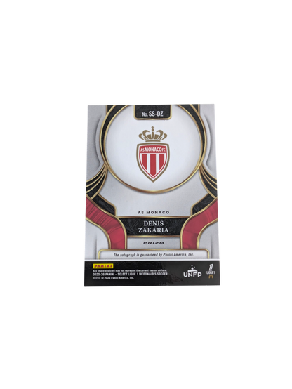 2026 Panini Select Ligue 1 Stade AS Monaco Denis Zakaria Auto card
