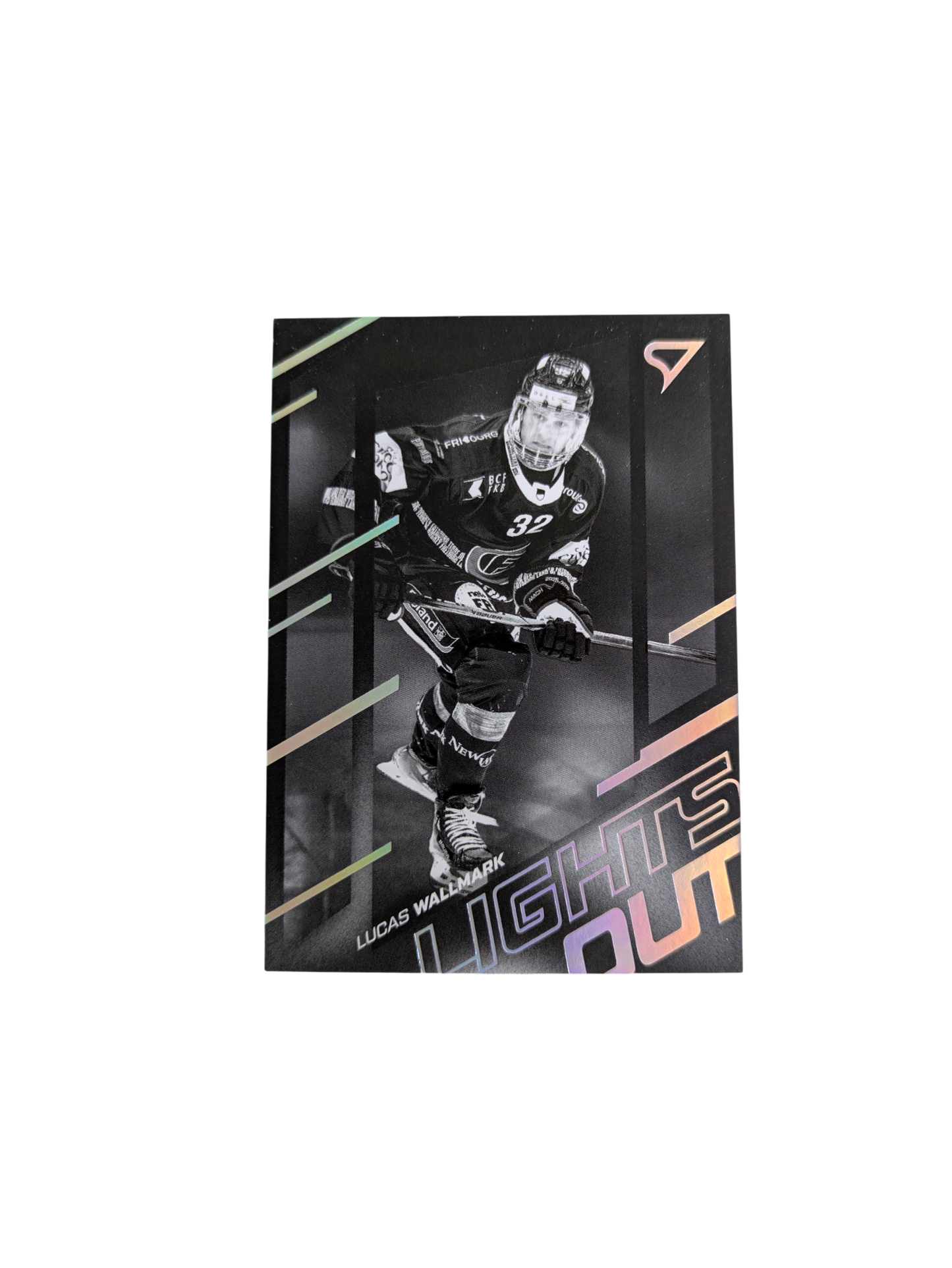 2025-26 SportZoo National League Fribourg-Gottéron Lucas Wallmark Lights Out card