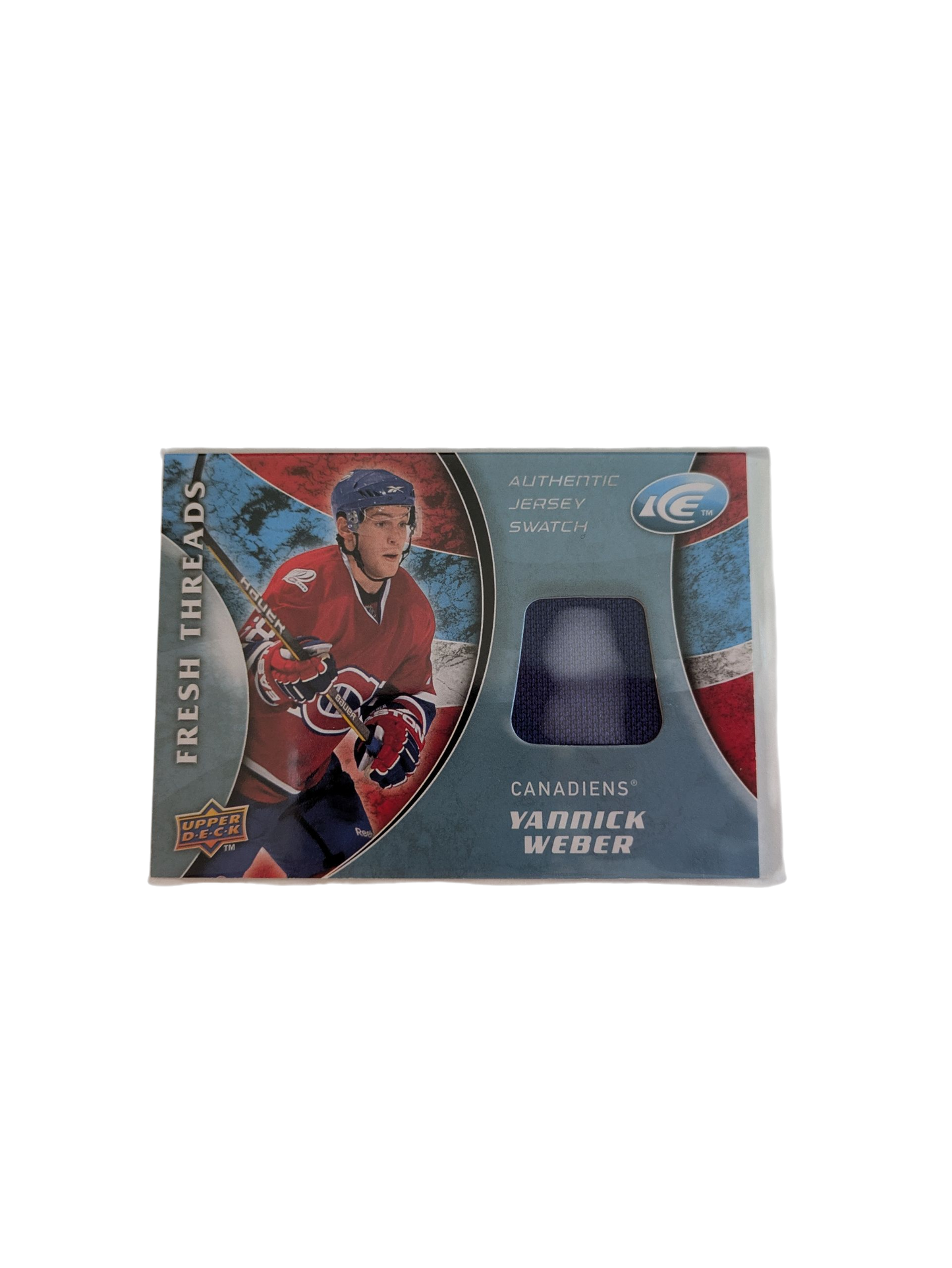 2009 Upper Deck Ice Montreal Canadiens Yannick Weber Jersey Patch #FT-YW Card