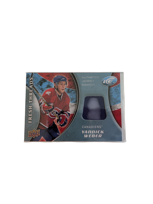 2009 Upper Deck Ice Montreal Canadiens Yannick Weber Jersey Patch #FT-YW Card