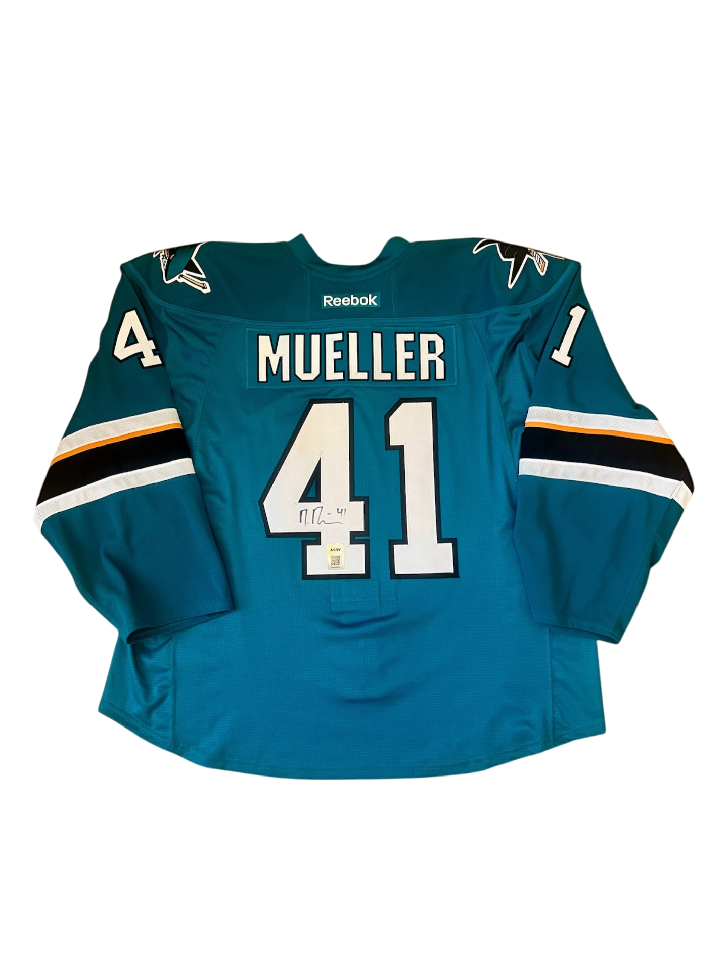 San Jose Sharks Mirco Mueller NHL signed Jersey