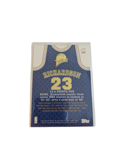 2003 Topps Jersey Edition Golden State Warriors Jason Richardson Patch Card