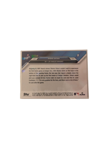 2024 Topps Now Los Angeles Dodgers Shohei Ohtani Opening Day Card