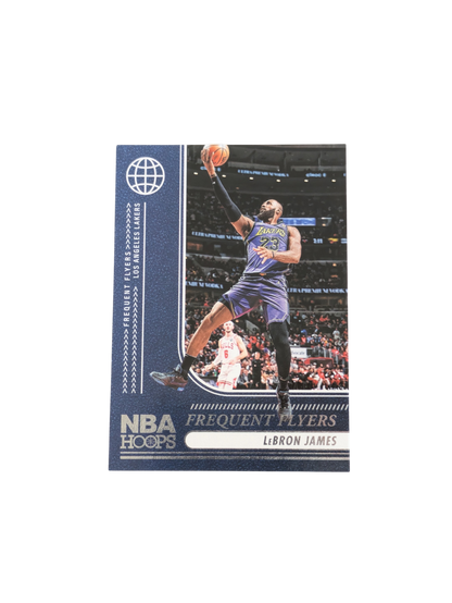 2024 Panini NBA Hoops Los Angeles Lakers LeBron James Frequent Flyers #13 card