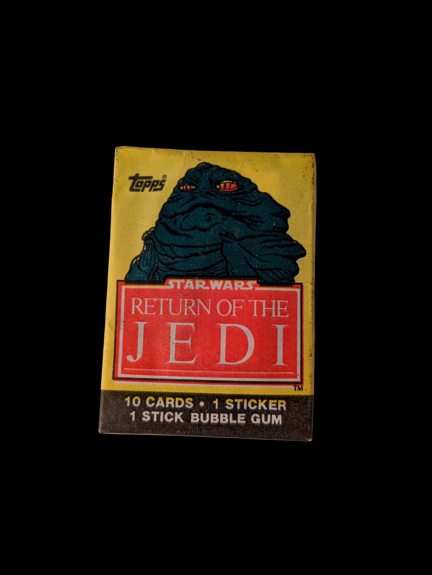 1983 Topps Star Wars Return of the Jedi - Jabba the Hutt Cover Pack