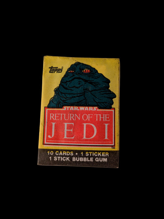 1983 Topps Star Wars Return of the Jedi - Jabba the Hutt Cover Pack