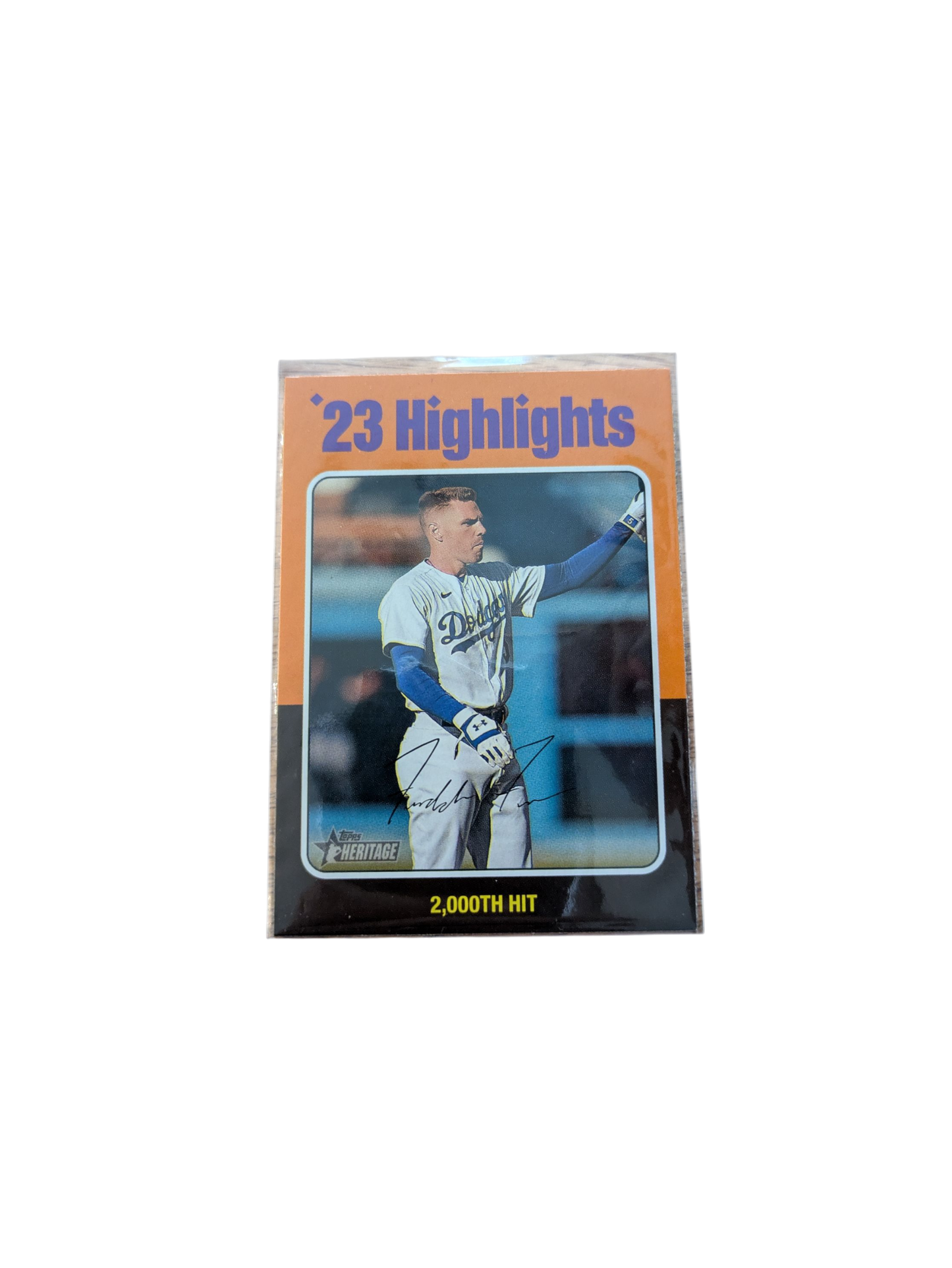 Topps Heritage Los Angeles Dodgers Freddie Freeman 23 Highlights Card